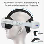 Für Meta Quest 3 USB-wiederaufladbares faltbares Headset mit RGB-Beleuchtungseffekt, für Meta Quest 3 (Elite), für Meta Quest 3 (Weiß), für Meta Quest 3 (Schwarz)