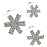 Hitzeschutz Filz Topfuntersetzer Vlies Topfbodenschutzpads, 3 Stück / Set 26+35,5+38 cm