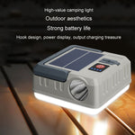 Solar-Außen-Ladelampe, Campinglicht, aufhängbar, multifunktionale Zeltlampe, Notlicht bei Stromausfall