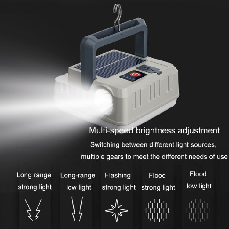 Solar-Außen-Ladelampe, Campinglicht, aufhängbar, multifunktionale Zeltlampe, Notlicht bei Stromausfall