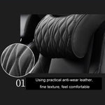 Car Seat Memory Foam Support Cushion, Black Headrest