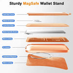 Tragbare Handy MagSafe Brieftasche Kartenhalter mit verstellbarem Ständer