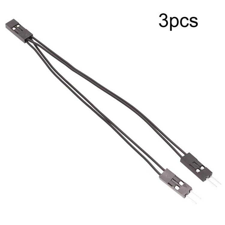 3 Stück DuPont Terminalkabel DuPont 2,54 Anschlusskabel 2Pin 1 zu 2 Kabel Ein Weiblich zu Zwei Männlich, 10cm