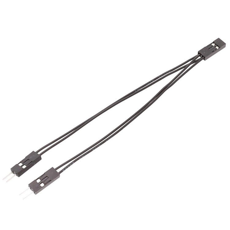 3 Stück DuPont Terminalkabel DuPont 2,54 Anschlusskabel 2Pin 1 zu 2 Kabel Ein Weiblich zu Zwei Männlich, 10cm