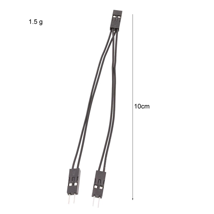 3 Stück DuPont Terminalkabel DuPont 2,54 Anschlusskabel 2Pin 1 zu 2 Kabel Ein Weiblich zu Zwei Männlich, 10cm