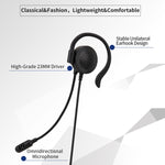 SOYTO SY227 Einseitiges Ohrbügel-Headset mit Kabel für Computer, 3,5mm, getrennte USB-Kabelsteuerung