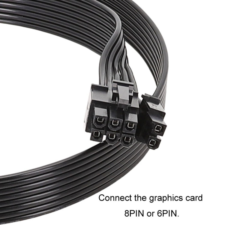 Für Corsair 18AWG Flachkabel Strommodulkabel Grafikkartenmodulkabel 8Pin zu 8Pin 6+2, 50cm Für Corsair, 60cm Für Corsair