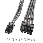 CPU 8Pin zu 8+4Pin Adapterkabel Netzteil Motherboard Prozessor Stromkabel, 20cm, 30cm