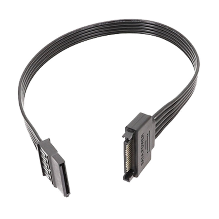 Netzteil SATA 15Pin männlich und weiblich Verlängerungskabel Robuste Festplatten-Stromanschlusskabel, 30cm 15Pin, 60cm 15Pin