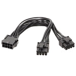 8P Weiblich zu Doppel 6+2Pin Männlich Grafikkarten-Stromkabel 8P zu Doppel 8P 1 zu 2 Stromadapterkabel, 8P Weiblich zu Doppel 6+2Pin Männlich
