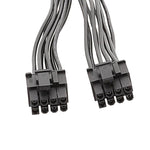 8P Weiblich zu Doppel 6+2Pin Männlich Grafikkarten-Stromkabel 8P zu Doppel 8P 1 zu 2 Stromadapterkabel, 8P Weiblich zu Doppel 6+2Pin Männlich
