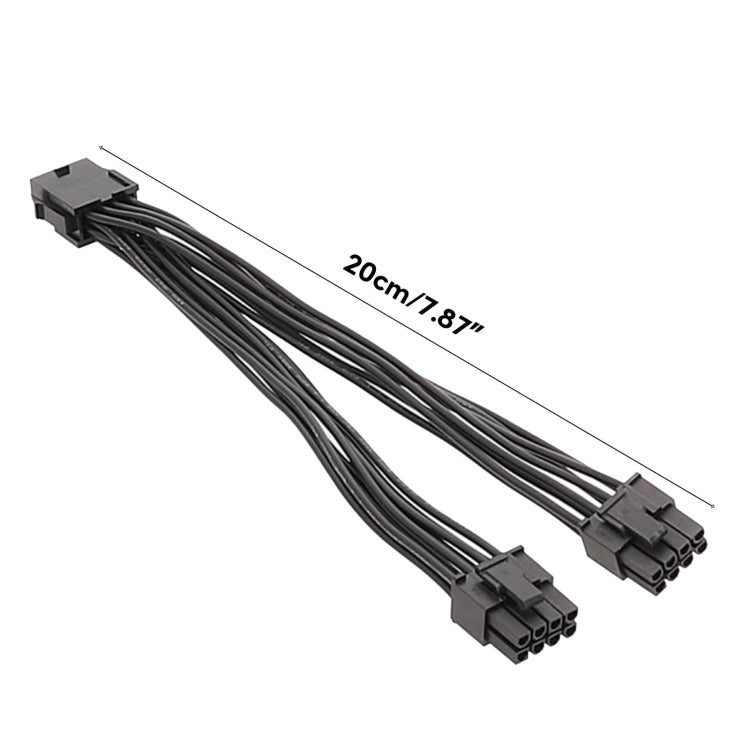 8P Weiblich zu Doppel 6+2Pin Männlich Grafikkarten-Stromkabel 8P zu Doppel 8P 1 zu 2 Stromadapterkabel, 8P Weiblich zu Doppel 6+2Pin Männlich