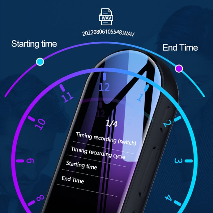 Q53 Ultra Lange Standby-Timer Diktiergerät HD Geräuschunterdrückungs-Aufnahmegerät, Kein Speicher, 4GB, 8GB, 16GB, 32GB, 64GB, 128GB