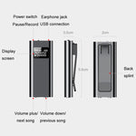 Q25 Intelligenter Voice Recorder mit Bildschirm HD Geräuschunterdrückung Rückklammer Sprachrekorder, 4GB, 8GB, 16GB, 32GB