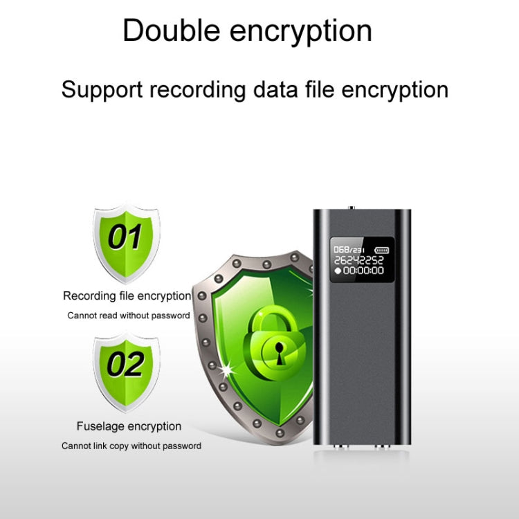 Q25 Intelligenter Voice Recorder mit Bildschirm HD Geräuschunterdrückung Rückklammer Sprachrekorder, 4GB, 8GB, 16GB, 32GB