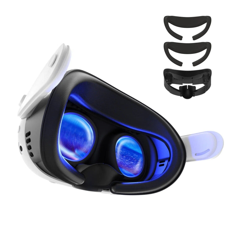 AMVR Q3FC1 für Meta Quest3 Maske aus Eisseide, atmungsaktives Ledermaterial