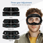 AMVR Q3FC1 für Meta Quest3 Maske aus Eisseide, atmungsaktives Ledermaterial