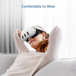 AMVR Q3FC1 für Meta Quest3 Maske aus Eisseide, atmungsaktives Ledermaterial