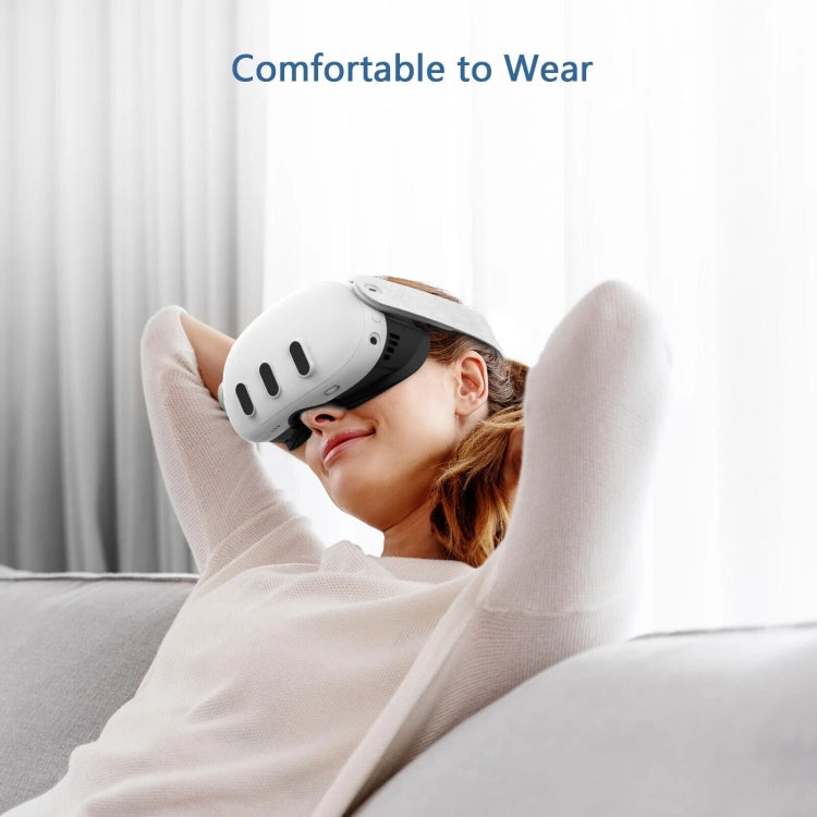 AMVR Q3FC1 für Meta Quest3 Maske aus Eisseide, atmungsaktives Ledermaterial