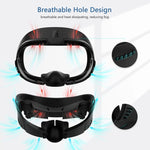 AMVR Q3FC1 für Meta Quest3 Maske aus Eisseide, atmungsaktives Ledermaterial