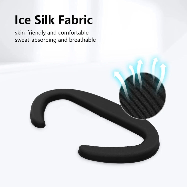 AMVR Q3FC1 für Meta Quest3 Maske aus Eisseide, atmungsaktives Ledermaterial