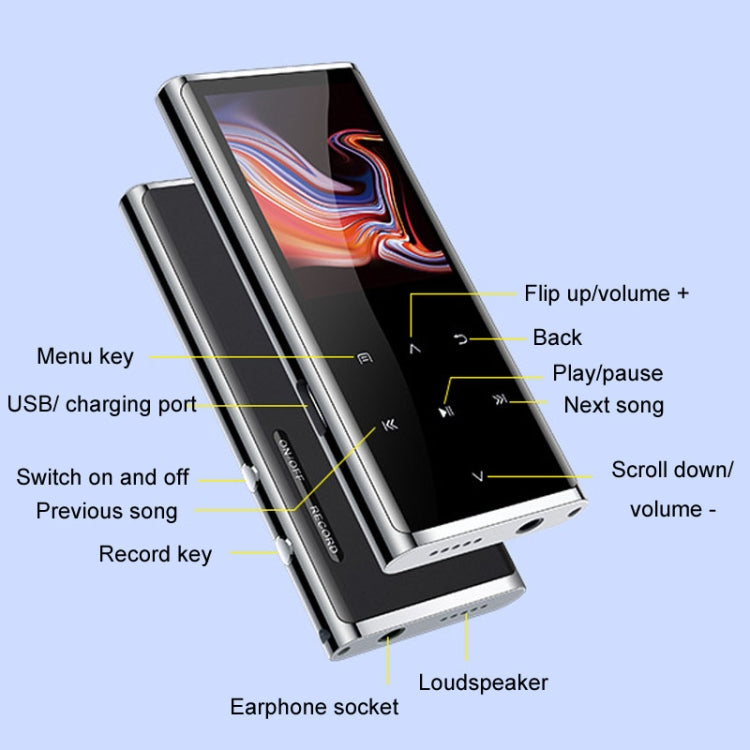 M27 1,8 Zoll Bluetooth MP3/MP4 Musikplayer E-Book Rekorder, 4GB, 8GB, 16GB, 32GB