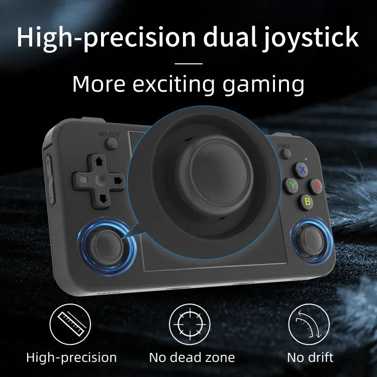 ANBERNIC RG35XX H Handheld-Spielkonsole, 3,5-Zoll-IPS-Bildschirm, Linux-System, 64 GB, 64 GB + 128 GB