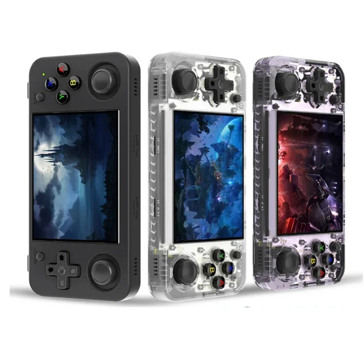 ANBERNIC RG35XX H Handheld-Spielkonsole, 3,5-Zoll-IPS-Bildschirm, Linux-System, 64 GB, 64 GB + 128 GB