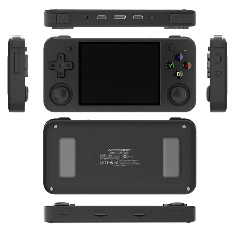 ANBERNIC RG35XX H Handheld-Spielkonsole, 3,5-Zoll-IPS-Bildschirm, Linux-System, 64 GB, 64 GB + 128 GB