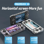 ANBERNIC RG35XX H Handheld-Spielkonsole, 3,5-Zoll-IPS-Bildschirm, Linux-System, 64 GB, 64 GB + 128 GB