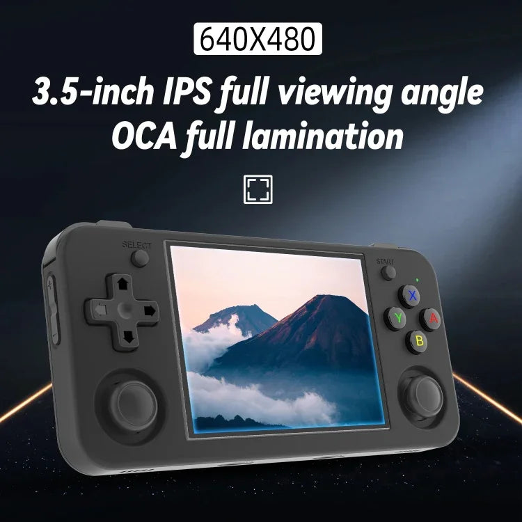 ANBERNIC RG35XX H Handheld-Spielkonsole, 3,5-Zoll-IPS-Bildschirm, Linux-System, 64 GB, 64 GB + 128 GB