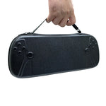 Hartschalenkoffer für Sony PlayStation Portal, tragbare Aufbewahrungstasche, PU-Kreuzgewebe, Oxford-Gewebe 1680D