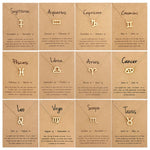 Tierkreiszeichen Halskette Vergoldete Legierung Kurze Kette Schmuck, Widder Gold, Krebs Gold, Waage Gold, Jungfrau Gold, Löwe Gold, Wassermann Gold, Fische Gold, Stier Gold, Steinbock Gold, Schütze Gold, Skorpion Gold, Zwillinge Gold