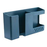 Doppelte Gitterwand-Aufbewahrungsbox, Fernbedienung, Krimskrams-Organizer, Handy-Ladehalter, Doppeltes Blau