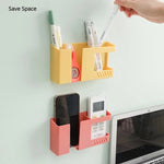 Doppelte Gitterwand-Aufbewahrungsbox, Fernbedienung, Krimskrams-Organizer, Handy-Ladehalter, Doppeltes Blau