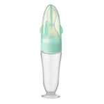 Baby Silikonflasche Drückbarer Fütterlöffel Kinder Ergänzungsflaschenfütterer