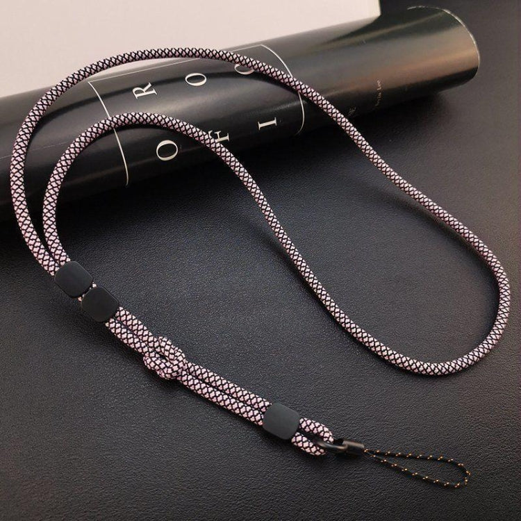 Doppelverwendung abnehmbarer verstellbarer Handy-Lanyard Anti-Verlust Handgelenkschlaufe, Hellbraun, Schwarz und Blau, Rosa