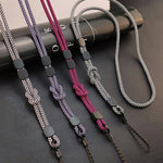 Doppelverwendung abnehmbarer verstellbarer Handy-Lanyard Anti-Verlust Handgelenkschlaufe, Hellbraun, Schwarz und Blau, Rosa