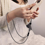 Doppelverwendung abnehmbarer verstellbarer Handy-Lanyard Anti-Verlust Handgelenkschlaufe, Hellbraun, Schwarz und Blau, Rosa