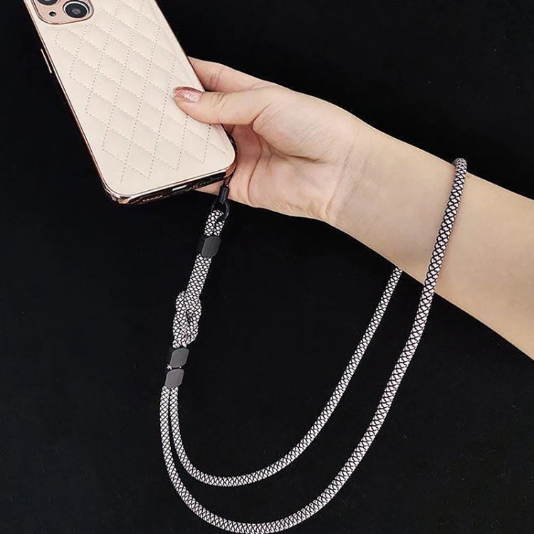 Doppelverwendung abnehmbarer verstellbarer Handy-Lanyard Anti-Verlust Handgelenkschlaufe, Hellbraun, Schwarz und Blau, Rosa