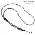 Doppelverwendung abnehmbarer verstellbarer Handy-Lanyard Anti-Verlust Handgelenkschlaufe, Hellbraun, Schwarz und Blau, Rosa