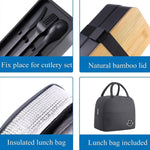 1200ml Portable Lunchbox mit Fächern, isoliert, doppelwandig, mikrowellengeeignet, Kunststoff-Lebensmittelbehälter, ohne Isoliertasche Schwarz, ohne Isoliertasche Weiß, mit Isoliertasche Schwarz, mit Isoliertasche Weiß