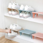 Haushalt Aufbewahrung Schuhe Rack Doppelt Schuhe Ablage Kunststoff Einteilig Einfach Schuhe Organizer