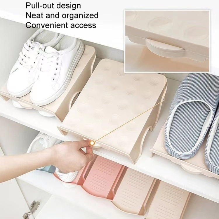Haushalt Aufbewahrung Schuhe Rack Doppelt Schuhe Ablage Kunststoff Einteilig Einfach Schuhe Organizer