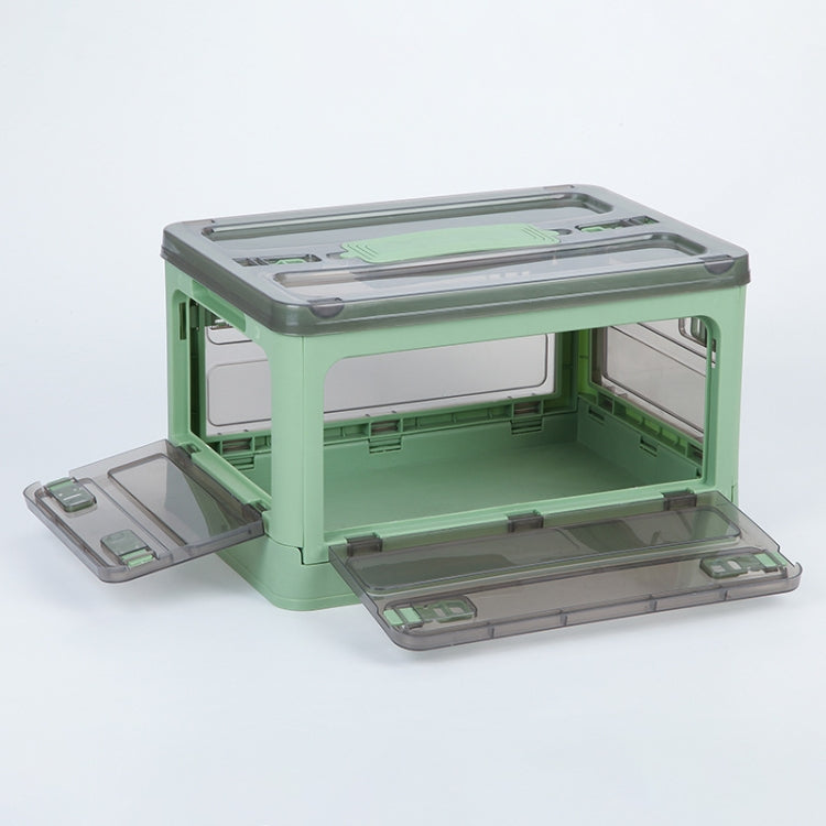 Faltbare Kunststoff-Aufbewahrungsbox Stapelbarer Aufbewahrungs-Organizer mit Rollen, Weiß 37 x 26,5 x 22 cm, Gelb 37 x 26,5 x 22 cm, Grün 37 x 26,5 x 22 cm, Weißer Holzdeckel 37 x 26,5 x 22 cm, Gelber Holzdeckel 37 x 26,5 x 22 cm
