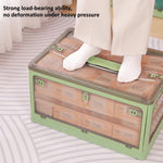 Faltbare Kunststoff-Aufbewahrungsbox Stapelbarer Aufbewahrungs-Organizer mit Rollen, Weiß 37 x 26,5 x 22 cm, Gelb 37 x 26,5 x 22 cm, Grün 37 x 26,5 x 22 cm, Weißer Holzdeckel 37 x 26,5 x 22 cm, Gelber Holzdeckel 37 x 26,5 x 22 cm