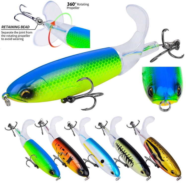 PROBEROS DW601 360 Grad Drehbarer Propellerköder Topwater Festgebundener Trecker Schwimmender Kunstfischköder, 10,5cm/13,5g, 11,5cm/16,5g, 14,5cm/32,5g