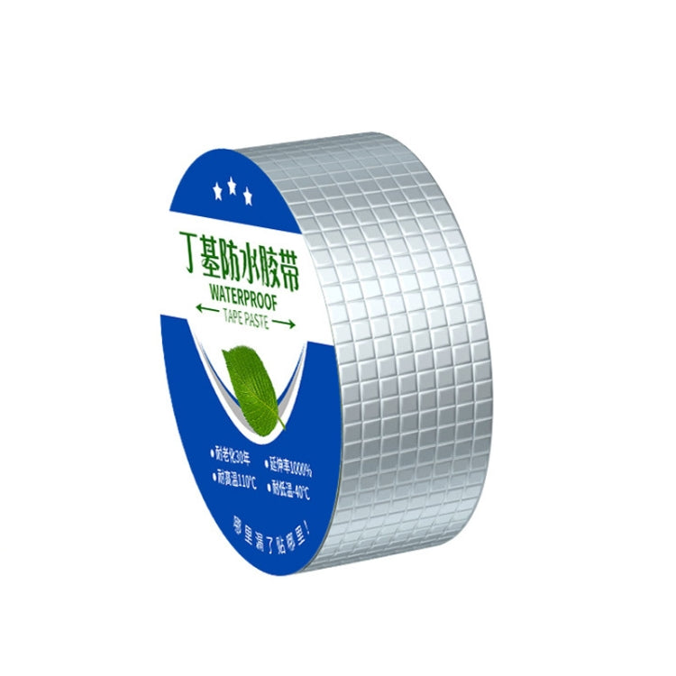 1,2 mm dickes Butyl-Dichtband selbstklebend Aluminiumfolienband, 5 cm x 5 m, 10 cm x 5 m, 15 cm x 5 m, 20 cm x 5 m, 5 cm x 10 m, 10 cm x 10 m