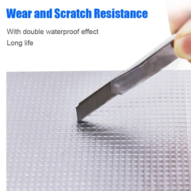 1,2 mm dickes Butyl-Dichtband selbstklebend Aluminiumfolienband, 5 cm x 5 m, 10 cm x 5 m, 15 cm x 5 m, 20 cm x 5 m, 5 cm x 10 m, 10 cm x 10 m