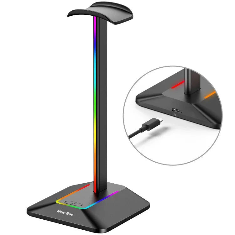 New Bee Dual Output Bunter Headset-Display-Rack HUB Erweiterungs-Kopfhörerhalter, Z8 Schwarz, Z8 Silber, Z9 Ohne Erweiterungsschnittstelle Schwarz, Z9 Ohne Erweiterungsschnittstelle Silber